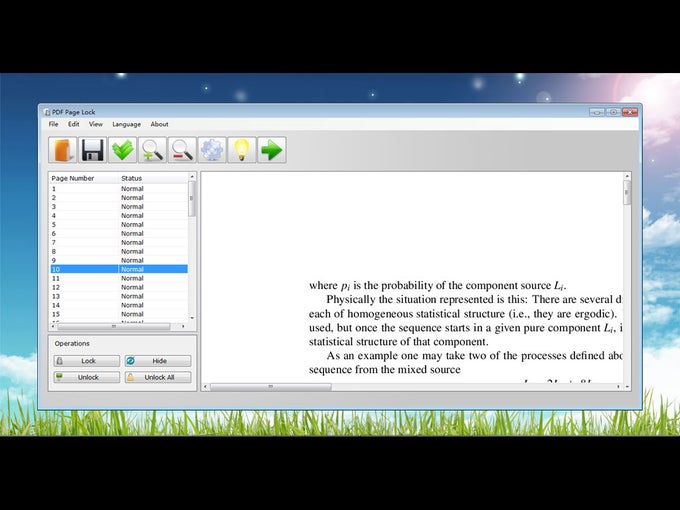 PDF Page Lock PDF Page Lock